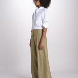 pantalone largo con nervature ORIANA 540 50352 quelledue 