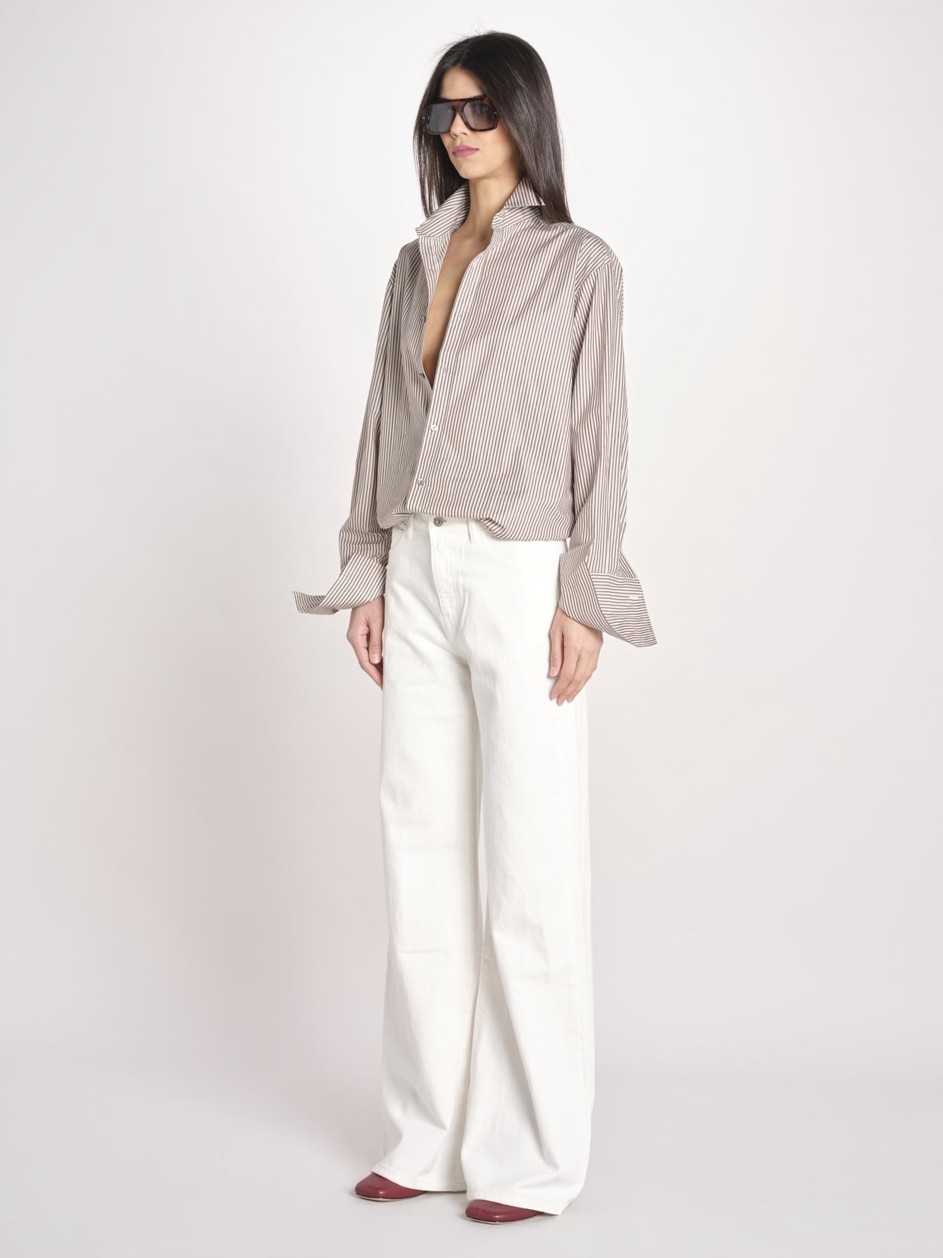pantalone diritto CLARA COMFORTBULL IVORY true avenue 