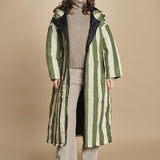 piumino lungo. 90110 SANTORINI RIGHE sittingsuit 