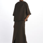 Gonna lunga con spacco davanti GAIA1564 MOSS studio nicholson 