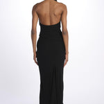 Top TALIA scollo con drappeggi T147 018 BLACK just bee queen 