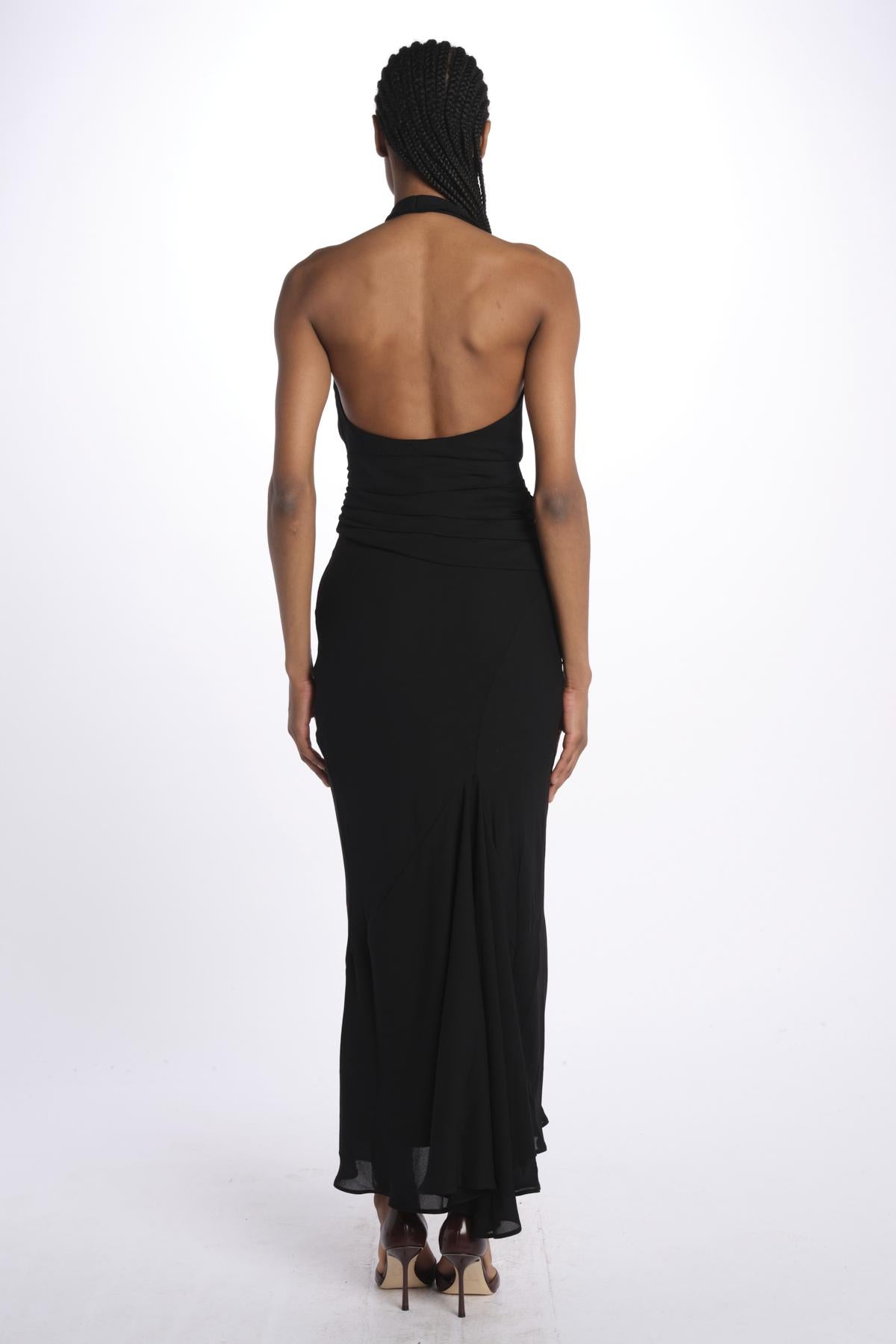 Top TALIA scollo con drappeggi T147 018 BLACK just bee queen 