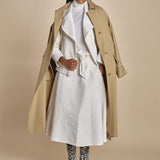 peacot corto di seta SHORT PEA JACKET  A16V02-C NS97 AVORY martin grant 