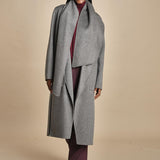 cappotto double con sciarpa VALERAN 3HVA36-V01001 GRIS CHINE vanessa bruno 