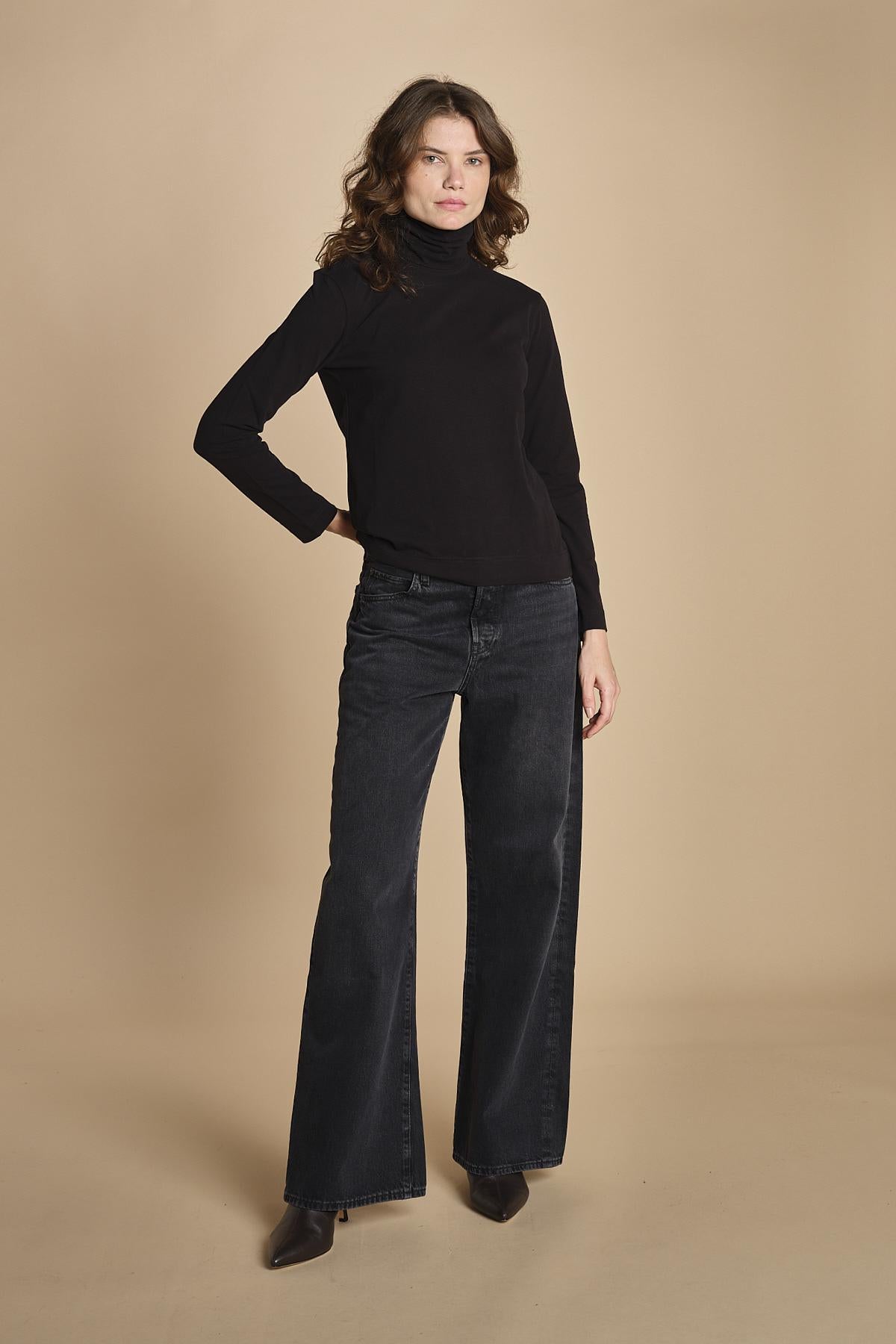 t-shirt manica lunga colto allto 3713 NERAS circolo 1901 