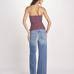 top bustier in cotone 41360-400 MELANZANA 18 federica tosi 