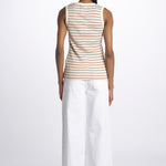 Canotta costine righine GUESS NOT SO TIRED ECRU howlin' 