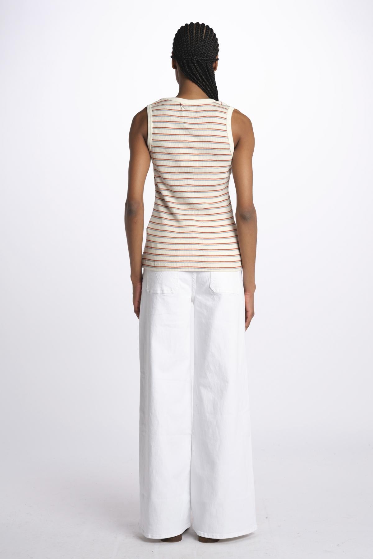 Canotta costine righine GUESS NOT SO TIRED ECRU howlin' 