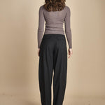 girocollo a costine manica luna in lana merino LAU30 E14043 SIGARO milaura 