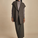 T8744 gilet over T8744 VERDE dusan 