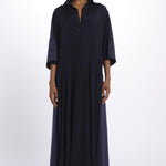 Abito lungo scollo V NEW CHRISTY DRESS BLUECOTTON jejia 