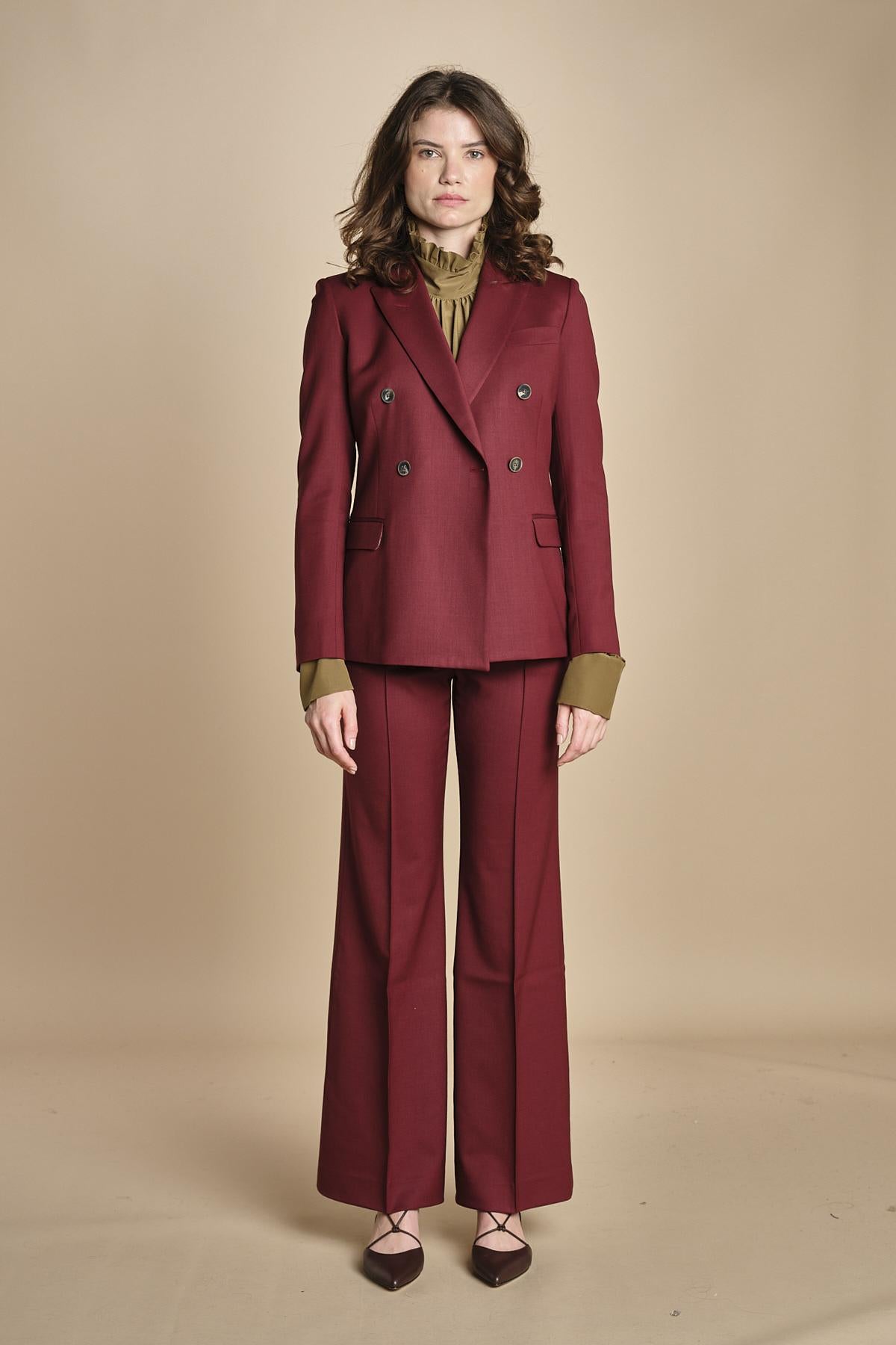 giacca slim doppiopetto in gabardina BICE 33035339 164 quelledue 