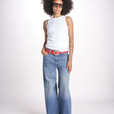 canottiera americana a costine WRIB TANK01 01 WHITE merz b 