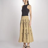 Gonna con ricami MARIA SKIRT MARIA1SKI BEIGE antik batik 