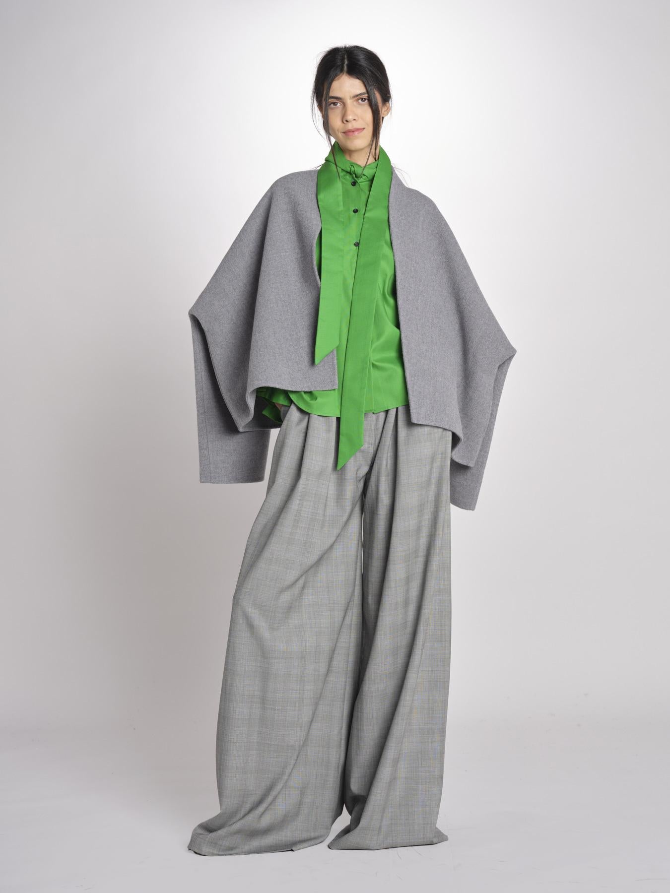 camicia con nodo E20T07 GREEN martin grant 