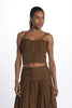 Shoulder strap top + sequins