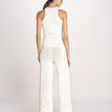pantalone in crochet SANTY ECRU ba&sh 