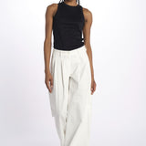 Pantaloni con pences KATHERINE PANT WHITE jejia 