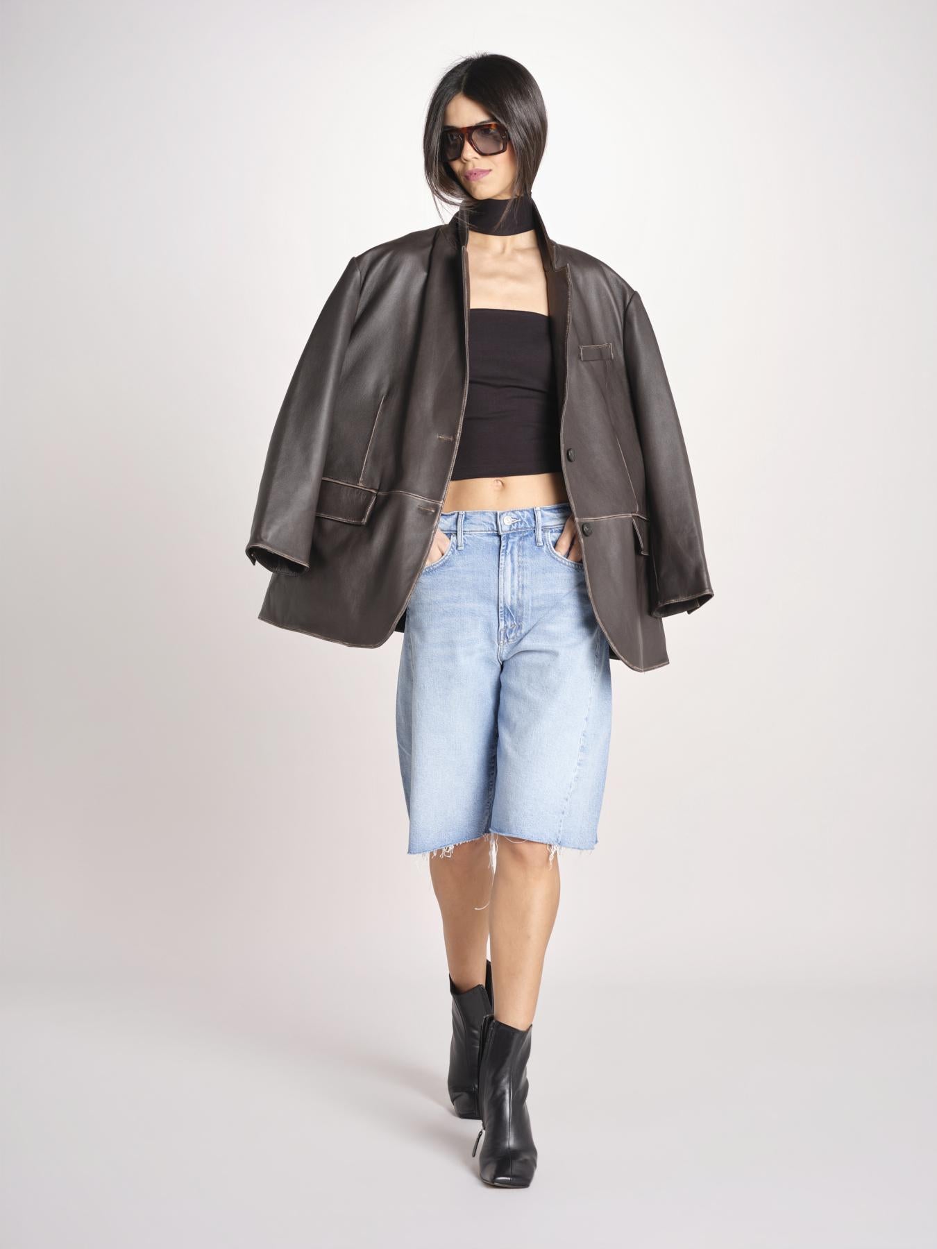 top bustier con collo VIVIAN NERO undress code 