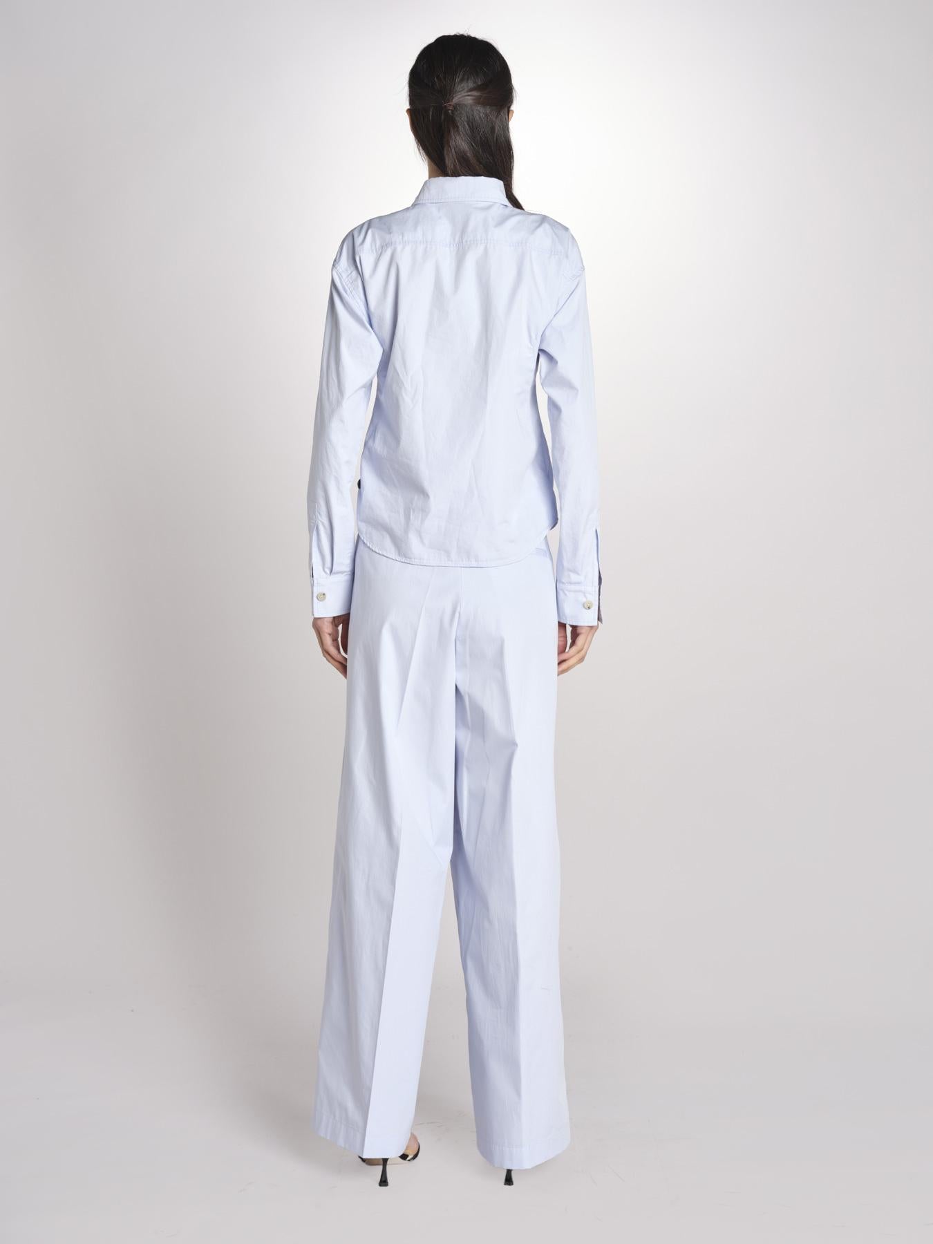 camicia uomo in popeline G012-0187-6311 CELESTE n21 