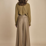 pantalone in batavia con tasca sul retro MONIQUE 689907 19 quelledue 