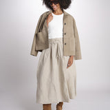 MARTINA gonna in lino con coulisse MARTINA SOFTLINEN NATURAL true avenue 