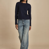 d2501005 girocollo slim by milaura. d2501005 866 BLU milaura 