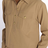 Camicia COLVIN bottoni oro CP3241142 KHAKI veronica beard 