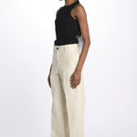 Pantalone dritto cotone lino 7179 21619 150 pomandère 