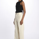Pantalone dritto cotone lino 7179 21619 150 pomandère 