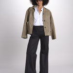 pantalone dritto in cotone MELODY 684 54 115 quelledue 