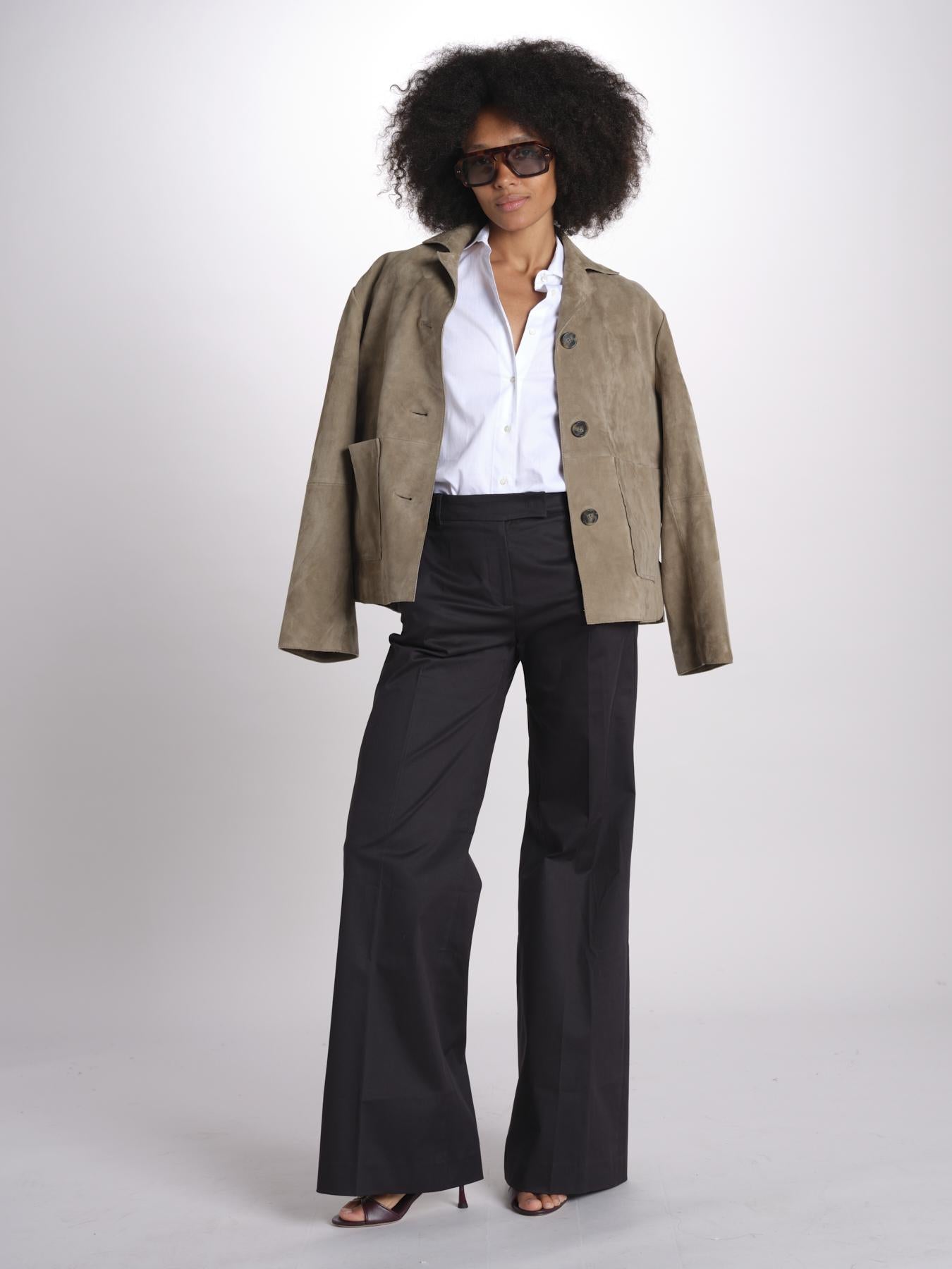 pantalone dritto in cotone MELODY 684 54 115 quelledue 
