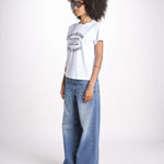 t-shirt con scritta JWTS02769 WHITE 107 zadig & voltaire 