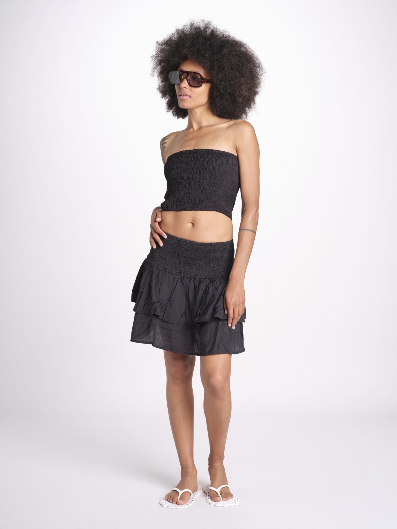 minigonna balze PANOLIBL NOIR laraethnics 