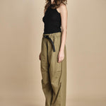 pantalone cargo CARO SNM MILITARY GREEN studio nicholson 