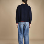 maglia girocollo over CLAUDIA GIROCOLLO BLUNAVY_ROSSO tenne' 