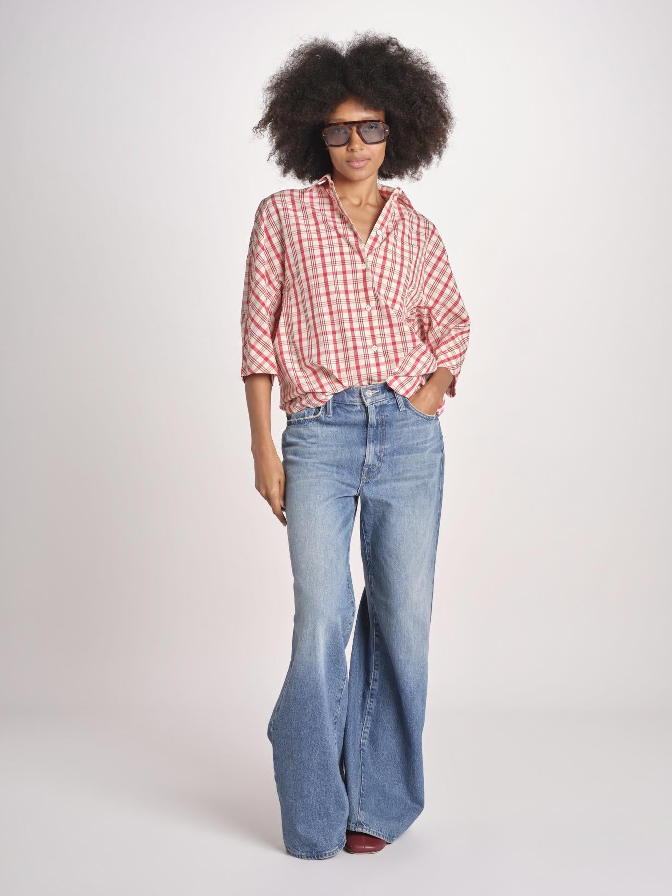 camicia check RICKA SH045CJ-RED RED CHECKS laurence bras 
