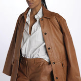 Spolverino HALSTON pelle 5470175 COGNAC herskind 