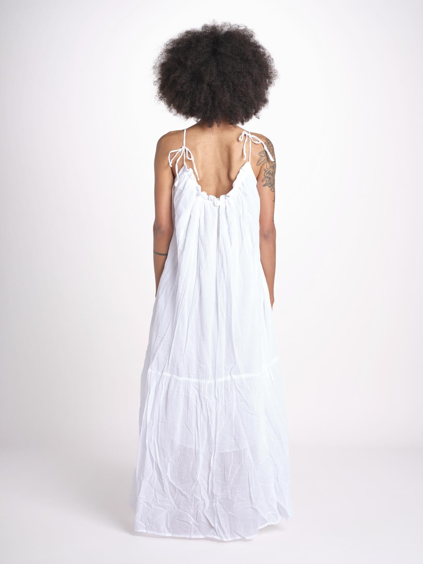 abito con arriccio PAOLABLATU BLANC laraethnics 