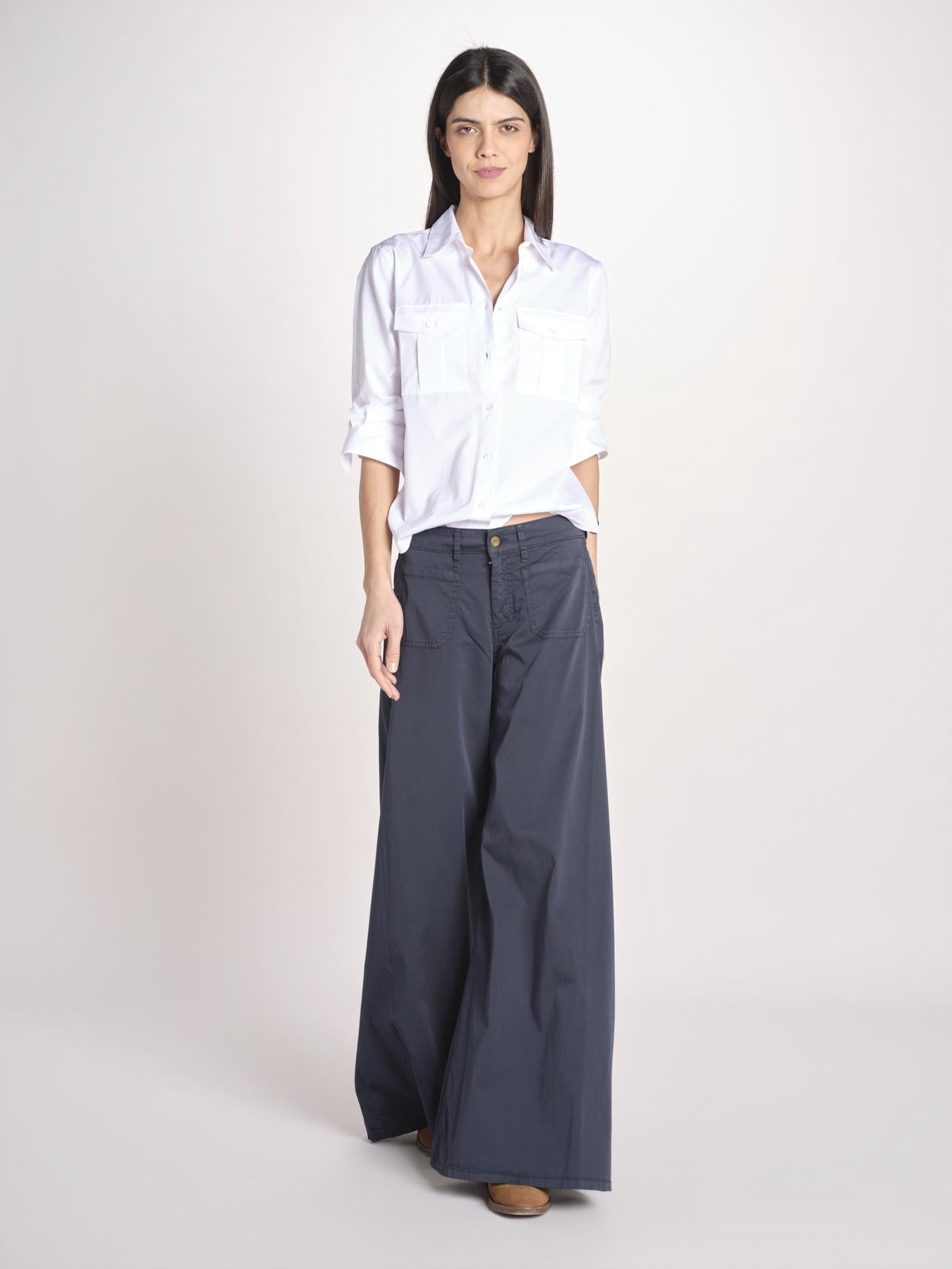 pantalone over 4 tasche GRACE XG02 040 BLU NOTTE ps don't forget me 