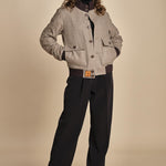 bomber panno uomo BMSWIFTF5 TAUPE bombers original 