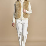 VOBBY gilet in ecopelliccia BEVR554 NATURAL hartford 