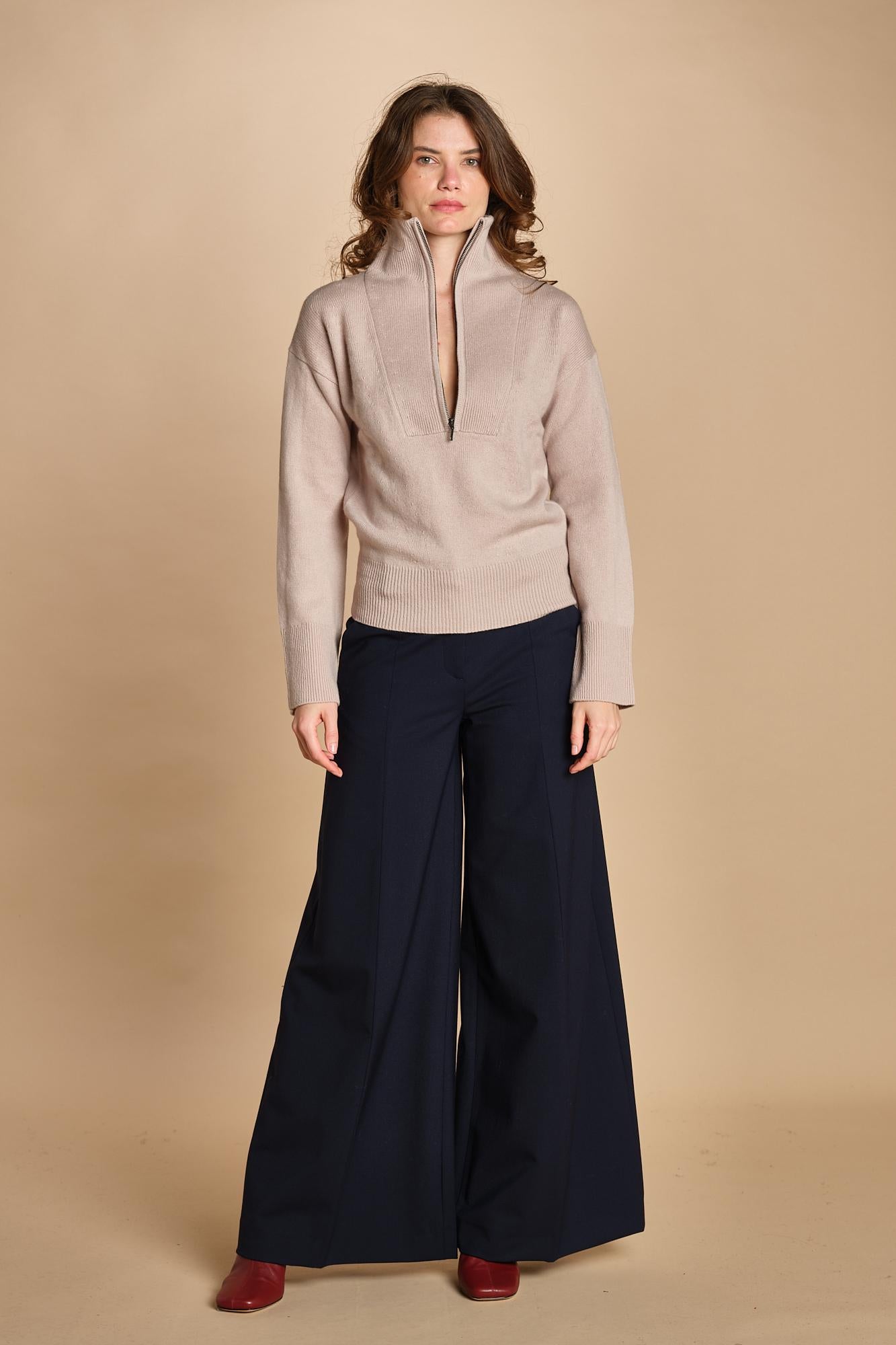 maglia mezza zip MIL14 25468 JUTE milaura 