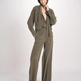 camicia in seta con tasche e fascia JF009656 PALM LEAF 2308 joseph 