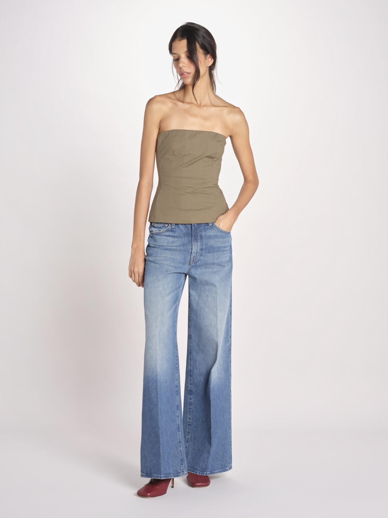 top bustier in cotone 41360-400 MILITY 88 federica tosi 