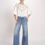 camicia cappa in pizzo SOFIA 042 CREAM sea ny 