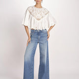 camicia cappa in pizzo SOFIA 042 CREAM sea ny 