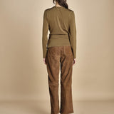top con fibbie MAILEY OLIVE malina 