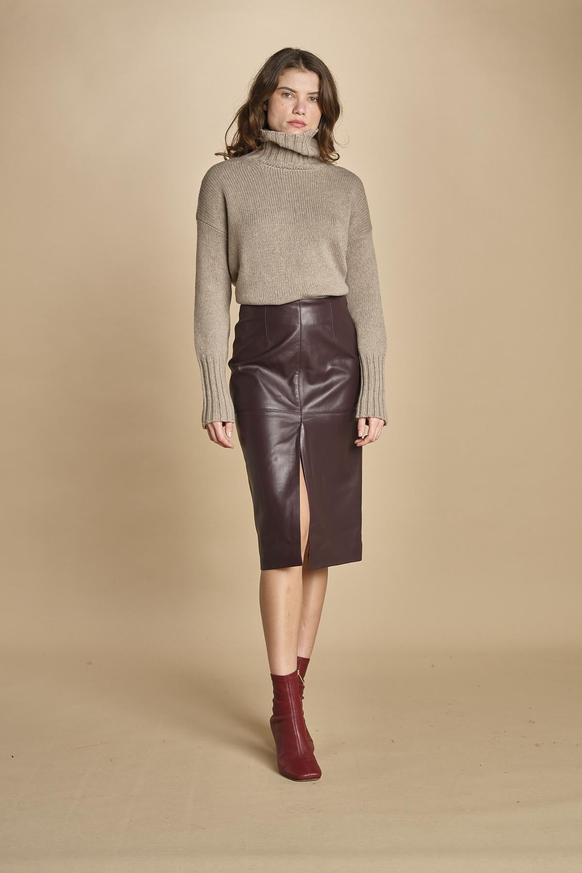 gonna longuette. FELINDRA 4HVH02-V07780 BORDERAX vanessa bruno 