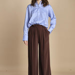 camicia con collo guru 15T533CO289 P231 LIGHT BLUE ines de la fressange 